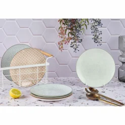 6 Assiettes à dessert Pattern Pastel rose pastel/bleu pastel/vert pastel - D.21 cm