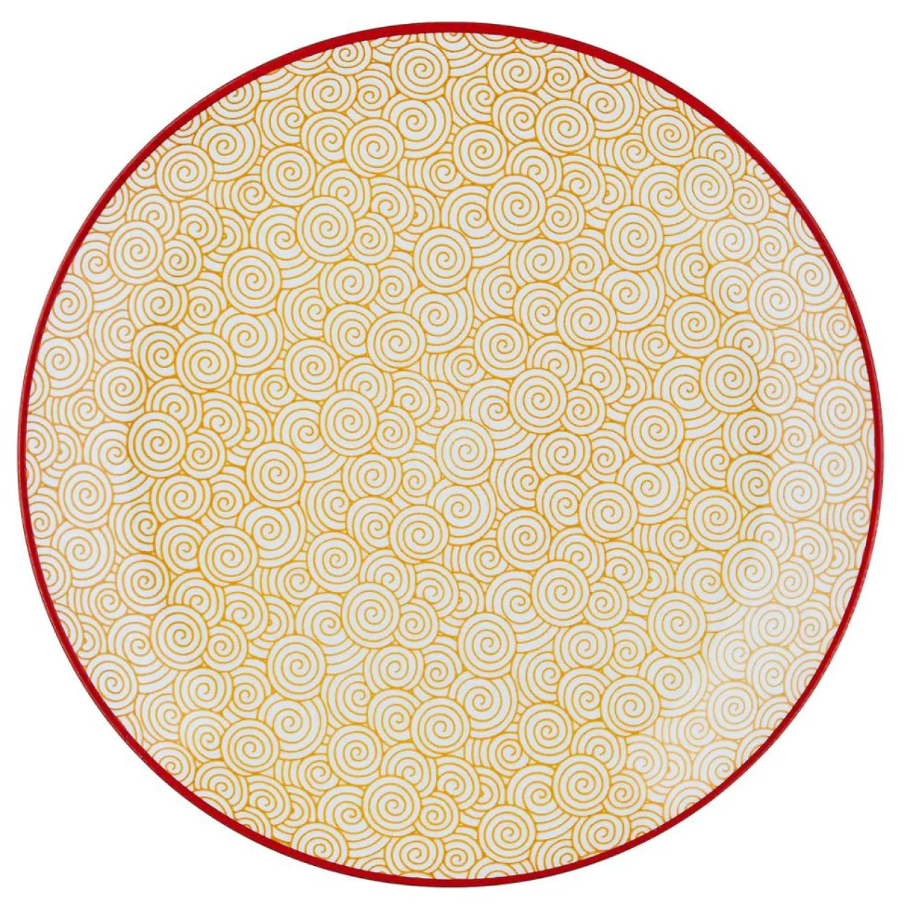 6 Assiettes à dessert Pattern Color bleu clair/rouge/jaune - D.21 cm