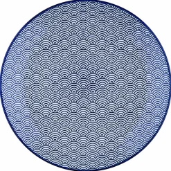 6 Assiettes à dessert Pattern Dark blue bleu foncé - D.21 cm