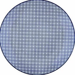 6 Assiettes à dessert Pattern Dark blue bleu foncé - D.21 cm