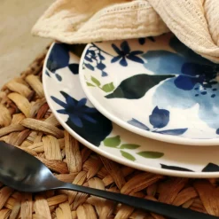 6 Assiettes À DessertBleuet 19Cm En Grès