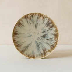 6 Assiettes CalottesMaka 21Cm En Porcelaine