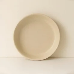 6 Assiettes CoupesArita 20.5Cm En GrèsBeige