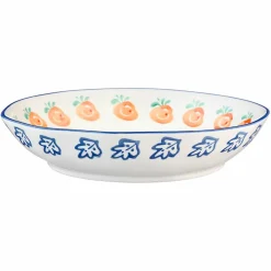 4 Assiettes creuses en Porcelaine Napoli multicolore - D.21,5 cm