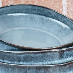 6 Assiettes Creuses Genesis bleues - 100 cl