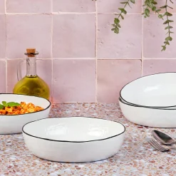 4 Assiettes creuses Pure blanc neige - 100 cL