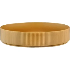 4 Assiettes Creuses Scandi jaune ocre - 100 cl