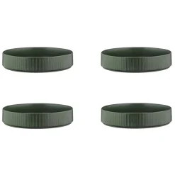 4 Assiettes Creuses Scandi vert olive - 100 cl