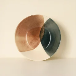 6 Assiettes CreusesGaia 20Cm En Grès