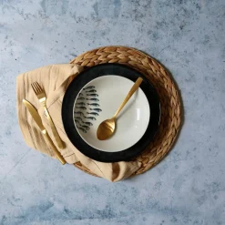 6 Assiettes CreusesPescare 20Cm EnPorcelaine Blanche