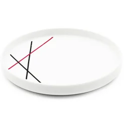 6 Assiettes dessert en Porcelaine Bistrot blanches - D.20 cm