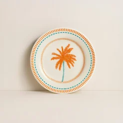 6 Assiettes ÀDessert Tropique 18Cm EnGrès
