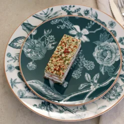 6 Assiettes DessertBotanic 20Cm EnPorcelaine