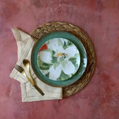 6 Assiettes DessertsFloralux 21Cm EnPorcelaine