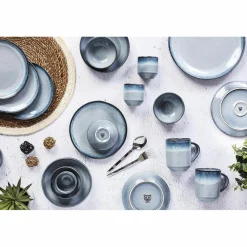 6 Assiettes Genesis bleues - D.27 cm