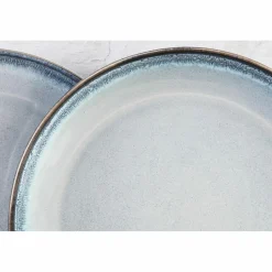 6 Assiettes Genesis bleues - D.27 cm