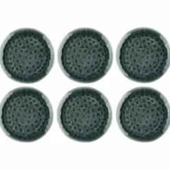 6 Assiettes Moon bleu nuit - D.28.5 cm