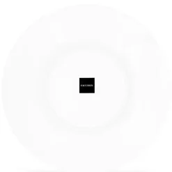 6 Assiettes plates en Porcelaine Bistrot chef blanches - D.29 cm