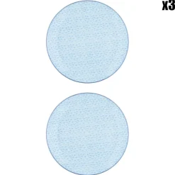 6 Assiettes plates Pattern Pastel rose pastel/bleu pastel/vert pastel - D.26 cm