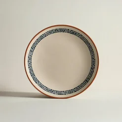 6 Assiettes PlatesAmatxi 25Cm En FaienceBlanc