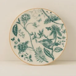 6 Assiettes PlatesBotanic 27Cm EnPorcelaine