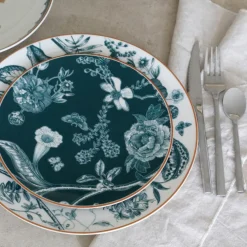 6 Assiettes PlatesBotanic 27Cm EnPorcelaine