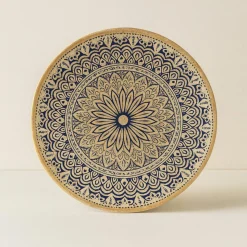 6 Assiettes PlatesByzance 27Cm EnPorcelaine