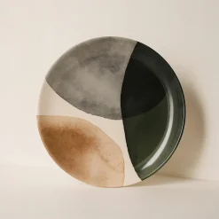 6 Assiettes PlatesGaia 26Cm En Grès