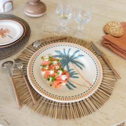 6 Assiettes PlatesTropique 26Cm En Grès