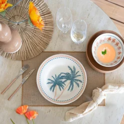 6 Assiettes PlatesTropique 26Cm En Grès