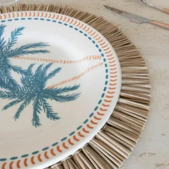 6 Assiettes PlatesTropique 26Cm En Grès