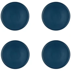 4 Assiettes Scandi bleu marine - D.21 cm