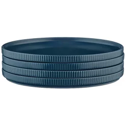 4 Assiettes Scandi bleu marine - D.21 cm