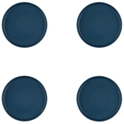 4 Assiettes Scandi bleu marine - D.16 cm