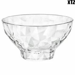 12 Bols à dessert Diamond transparents - 22 cl