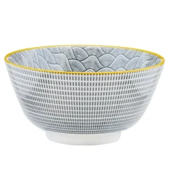 6 Bols apéritif Pattern Eclipse gris anthracite - D.12 cm