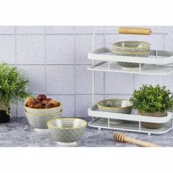 6 Bols apéritif Pattern Eclipse gris anthracite - D.12 cm