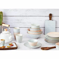 6 Bols apéritif Pattern Pastel rose pastel/bleu pastel/vert pastel - D.12 cm