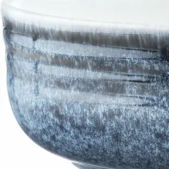 6 Bols Cosmos bleu/blanc nacré - D.15.5 cm