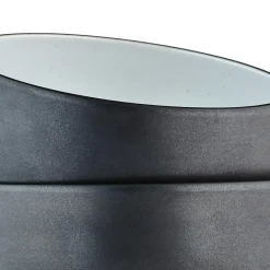 4 Bols en Grès Gourmet blanc granité/noir onyx - 70 cL