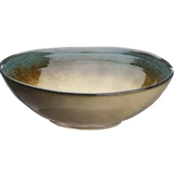 6 Bols en Grès Island kaki/bleu - 100 cl