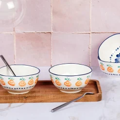 4 Bols en Pocelaine Napoli multicolore - D.12 cm