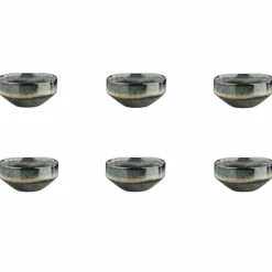 6 Bols Genesis bleu/gris kaki - D.11 cm