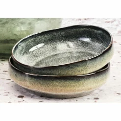 6 Bols Genesis bleu/gris kaki - D.17 cm