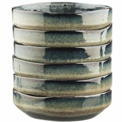 6 Bols Genesis bleu/gris kaki - D.17 cm