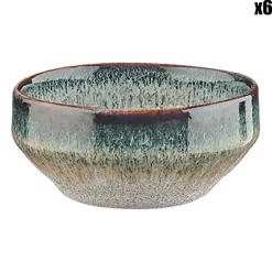 6 Bols Genesis bleu/gris/kaki - 12 cl