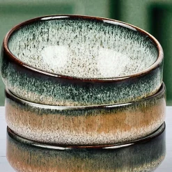 6 Bols Genesis bleu/gris/kaki - 12 cl