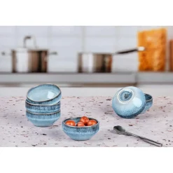 6 Bols Genesis bleus - 12 cl