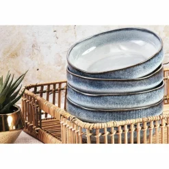 6 Bols Genesis bleus - D.17 cm