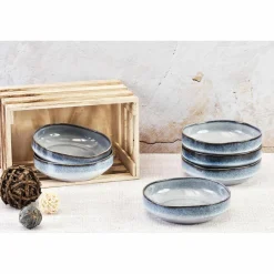 6 Bols Genesis bleus - D.17 cm